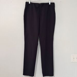 Katherine Kelly Pull On Dress Casual Navy Pants 8 Slim Fit